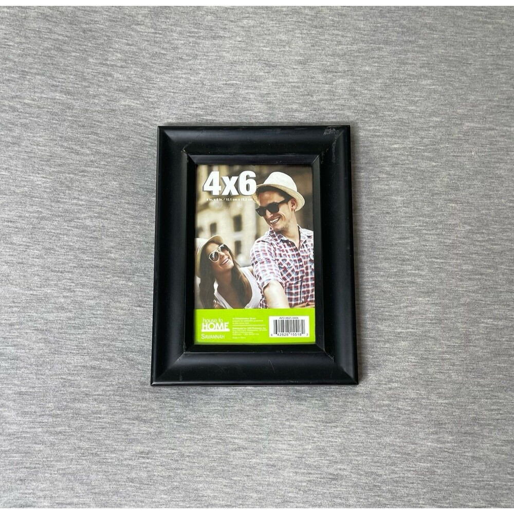 House to Home Savannah Black Plastic Trim Picture Frame, 4x6 in.